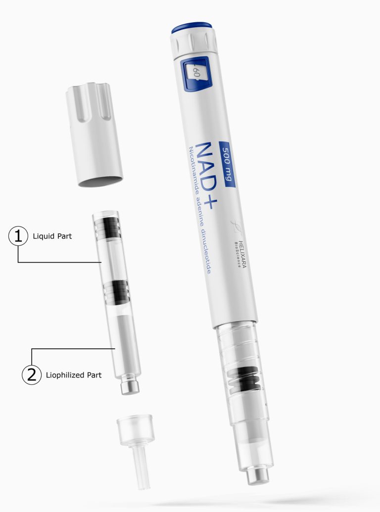 Helixara NAD+ 500mg (3ml) dual chamber